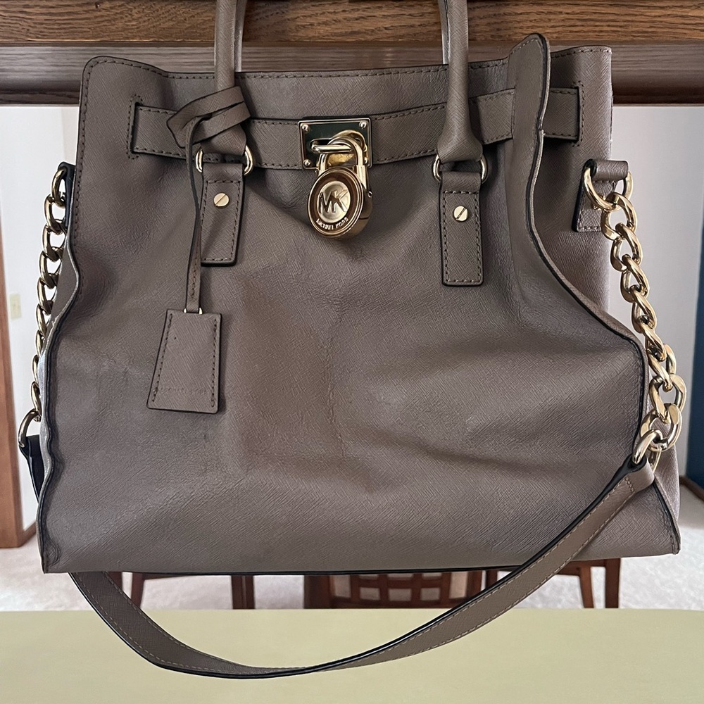 Taupe Michael Kors purse
